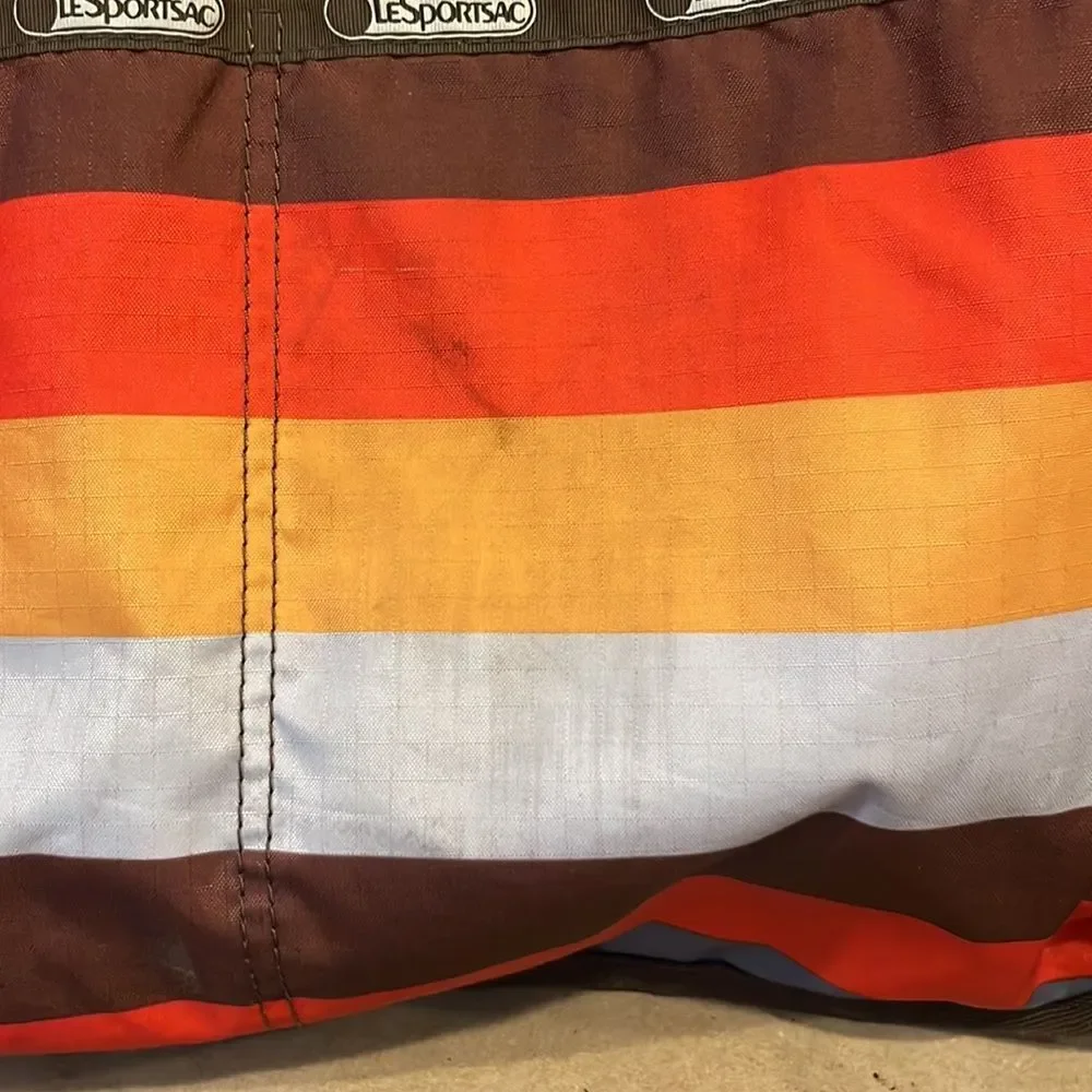 Le Sportsac Striped Ripstop Diaper Bag with Changing Pad